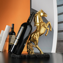 Creative light luxury horse wine rack ornaments modern simple home living room wine cabinet TV cabinet decorations office decoration