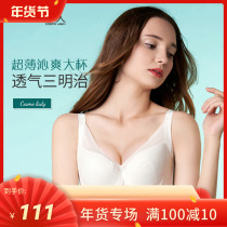 Urban beauty 19 new breathable upright cotton comfortable simple gathering without steel ring ultra-thin bra YB9226
