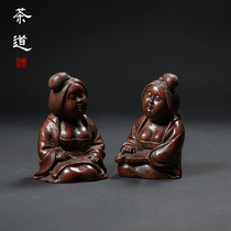 Retro Brass Creative Tea Darling Tea House Creative Tea Track Pendulum of Tea Road Handicraft Pendulum