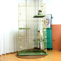 Cat Cage Home Indoor Villa Juvenile Cat House Ultra Large Free Space Double Layer Triple Layer With Toilet Integrated Cat House