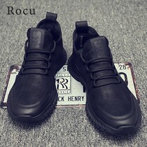 Rocu mens shoes autumn winter 2020 new 100 hitch fashion casual plus suede mens shoes mens shoes leather face sports