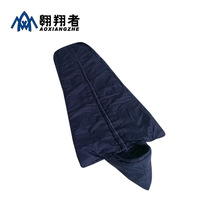 Dark Blue duty coat sleeping bag thick warm special sleeping bag flame blue fire rescue sleeping bag