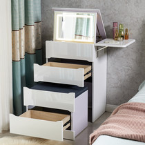 Dressing table small fan single bedroom modern simple bedside storage cabinet integrated flip multi-function Net red makeup table