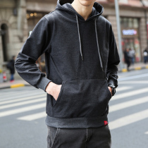 Sweater mens round neck pullover loose trend top 2021 spring and autumn thin tide ins handsome Tide brand hooded coat