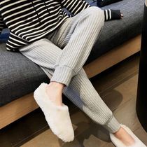 Pregnant womens spring clothing suit fashion models 2022 new boomers out of the net Red spring and autumn season sweater blouses womens two sets