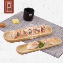 Wechu new product sushi dish home Japanese Wood dim sum fish ball Western barbecue fruit plate dumplings dipped vinegar tableware