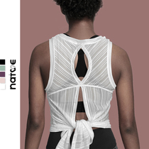 Yoga hooded sweatshirt sleeveless fitness vest speed dry merry-back yoga hooded sweatshirt long sport sleeveless vest woman thin