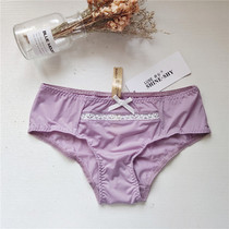 8 brand tail goods exquisite workmanship underwear women cotton file sexy lace glossy comfortable low waist breifs