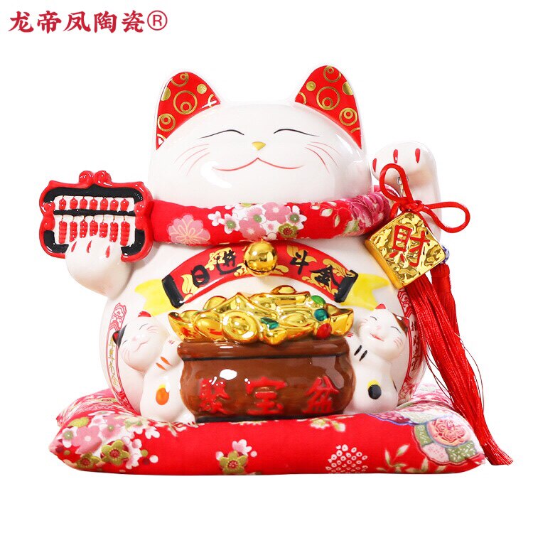 Eight-year-old store new product impulse large lucky cat art decoration piggy bank store opening creative craft gifts