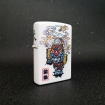 zippp matte paint color printing Brass shell Kerosene lighter National tide Chinese style Lucky Pixiu gift