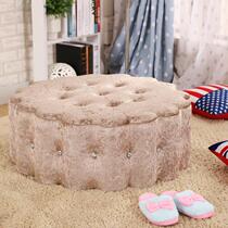 Nordic Shoe Changing Bench Clothing Shop Multifunction Lounge Sofa Round Footrest Bench Test Bench Big Round Stool Home Mound
