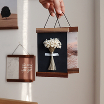 WULIHOME small number hu peach wood painting clip plant specimen DIY dry flower photo wall bedroom decoration
