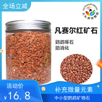  Imported Belgian Van Purcell red ore pecking parrot sharpens its mouth to help digestion and replenish trace elements in packs of 450g