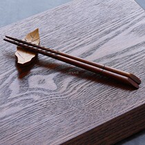 YU Time new super short chopsticks spiral pointed craft chopsticks retro tableware chopsticks mini childrens wooden chopsticks gift chopsticks
