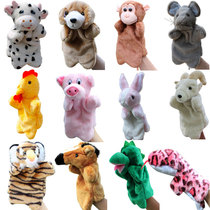 12 zodiac childrens hand puppet toy animal plush soothing doll cloth bag puppet kindergarten teaching props