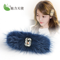 Hairy edge clip bangs hairpin Korean water drill hairpin duckbill clip headdress lady simple hair jewelry adult