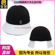 South Korea W. ANGLE golf hat 21 winter golf female knit sunscreen warm hat