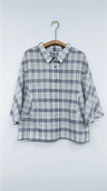 Gu Mu GM Xi Yang XY 2020 summer GY0300808 Yarn-dyed plaid top 439