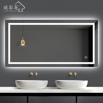 Smart led bathroom mirror with light Bathroom mirror wall-mounted bathroom toilet touch screen toilet magic mirror Wall-mounted