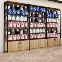 Supermarket small shelf mobile phone accessories display cabinet free combination snack hook jewelry shelf middle island shelf