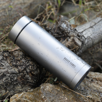 Range Rover outdoor pure titanium water cup Double-layer thermos Business leisure hand-made tea cup with tea filter thermos