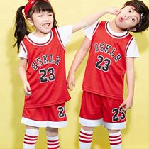 Childrens female uniform basketball uniform basketball uniform loose parent-child basketball uniform performance customized personalized printing clothing student training special