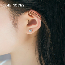 Silver earrings female 925 ears Korean silver jewelry cute Korean earrings student simple Chinese Valentines personality