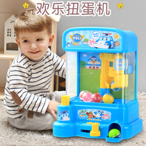 Kids Doll Grabbing Machine Clip Doll Machine Mini Coin Candy Machine Egg Twisting Machine Toy Home Game Machine