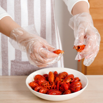 100pcs Japan Disposable Gloves Plastic Transparent Food Thickened Dining Lobster Film Protective Home Hand Mask