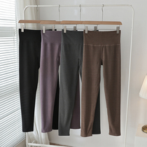 Autumn and winter high waist large code Develvet autumn pants woman gats up 200 catty mm younger sister gush bottom warm pants winter