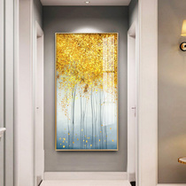 Modern simple porch decorative painting vertical living room sideboard Wall aisle Nordic hanging painting entrance corridor mural