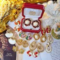 Vintage Antique Jewelry Reengraving European And European Plated K Gold Retro Design Elegant And Delicate Pearl 100 Lap Ear Clip