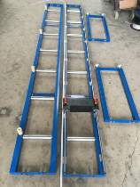 Cutting machine New Ouxin machinery special aluminum drum frame bracket feeding frame Conveyor frame positioning frame support frame