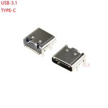SMD USB-3 1 socket 16P 16PIN type-c female two-way HD interface 4 feet in-line