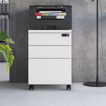 Office low cabinet Data cabinet Wooden movable cabinet Locker Small under-table drawer cabinet Password office file cabinet