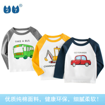 Brand childrens clothing special cabinet 2022 Spring new Korean version Tennis Red mid-boy long sleeve T-shirt baby hit undershirt