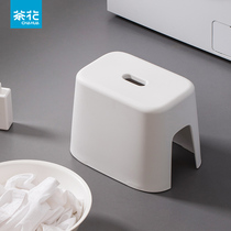 Camellia stool household thickened plastic small stool low stool children Nordic minimalist living room toilet non-slip childrens stool