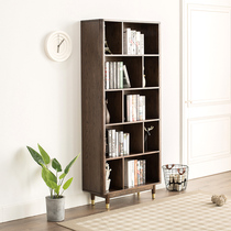 Umwood furniture pure solid wood bookcase oak bookcase display case bookcase bookcase solid wood rack Nordic simple furniture q