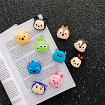 Cartoon suitable for Apple data line protective sleeves anti-snapping days South Korean womens silicone gel cute cute cute personality creativity