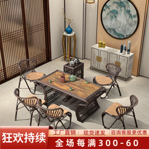 Office tea table and chair combination outdoor tea table living room home balcony kung fu coffee table simple modern tea table
