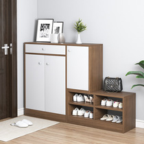 In-door shoe cabinet changing shoes stool integrated domestic doorway leaning against wall can take large capacity into the door of the family-in-house Multifunction Shoe Rack