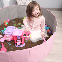Childrens Cassia toy sand pool set Baby indoor beach toy pool Household play sand pool digging sand shovel