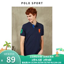 polosport summer new mens short-sleeved lapel t-shirt loose trend mens solid color polo shirt mens paul shirt