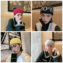 Broadside mink hair band fashion Sports Leisure style wash face wide hair accessories plus velvet lining autumn and winter warm moon headband