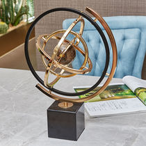 European marble globe home furnishings creative American living room study wine cabinet office desktop decorations