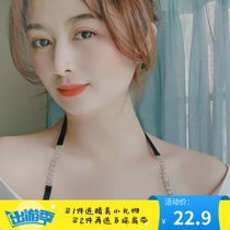Underwear with shoulder strap Rhinestone shoulder strap can be exposed wild sexy beauty back Bra strap replacement transparent invisible incognito