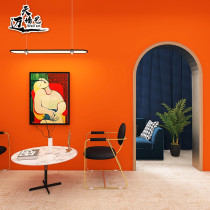 Light Extravagant Beauty Salon High-end Clothing Shop Protective Wall Panel Love Marsee Orange Bamboo Wood Fiber Integrated Wall Panel Bedroom Living Room