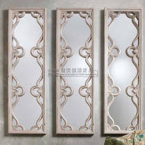 Three-piece combination do old characteristic decorative mirror art mirror simple modern fireplace mirror porch mirror living room table Wall