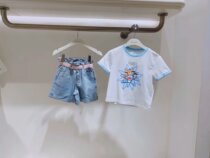 Day of hair F2HBA2378 mini peace Taiping bird children dress 2020 summer dress girl jeans shorts