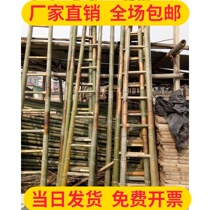 Household engineering electric power straight ladder engineering ladder kindergarten bamboo ladder bamboo ladder bamboo ladder straight ladder 2 meters to 3 meters 4 meters
